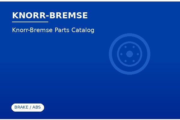 Knorr-Bremse Parts Catalog 2024