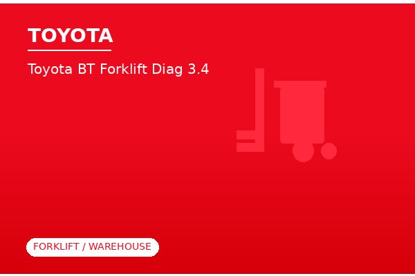 Toyota BT Forklift Diagnostic 3.4