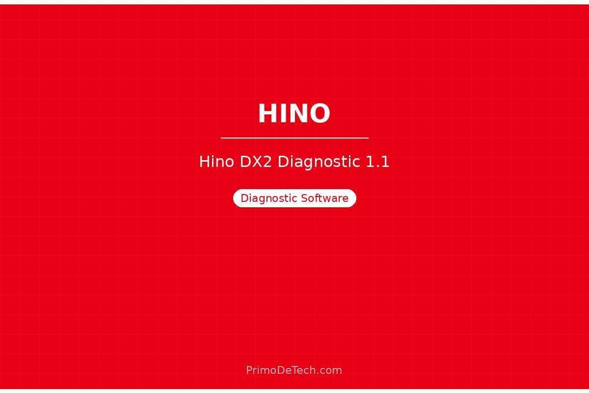 Hino DX2 Diagnostic Software 1.1