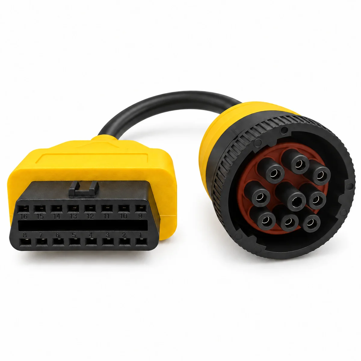 PRIMOTIX CAT-Style 9-Pin to OBD2 16-Pin Female Diagnostic Adapter Cable
